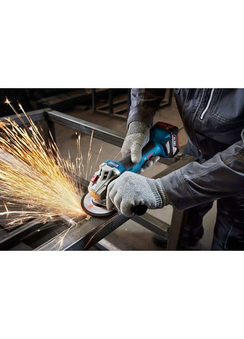 Шліфмашина кутова акумуляторна GWS 18V-8 125мм 18В (0.601.9N9.003) Bosch (360427064)