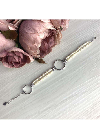 Срібний браслет з натуральними перлами (2069997) 17-20 розмір Silver Breeze (317782109)