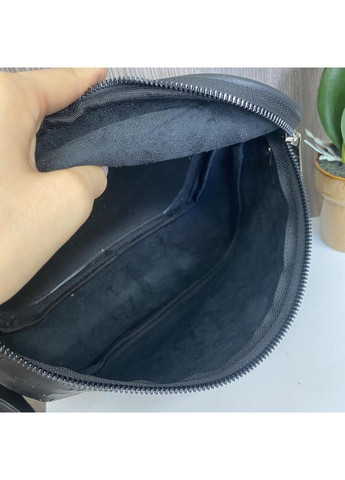 Жіноча сумка бананка екошкіра чорна ProDobro (363259519)