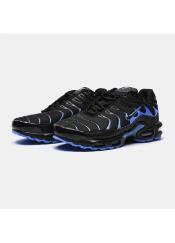 КРОСІВКИ ЖІНОЧІ NIKE TN AIR MAX PLUS BLACK UNIVERSITY BLUE НАЙК ТН АІР МАКС ПЛЮС ЧОРНІ No Brand чорні демісезони (391937311)