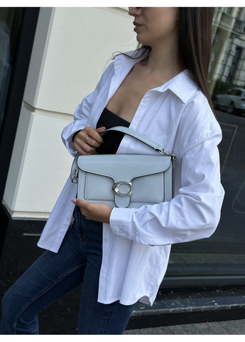 Сумка жіноча Tabby Shoulder Bag 26 in Polished Pebble Leather Blue/Silver No Brand (367610005)