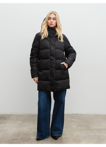 Комбинированная демисезонная куртка 0800332411al черный Alvo