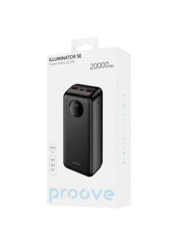 Портативная Батарея Illuminator SE 22.5W 20000mAh black Proove (322457982)