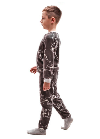 Серая пижама для мальчика No Brand