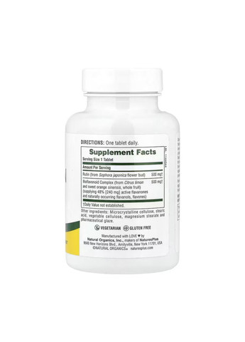 Biorutin 1000mg - 90 tabs Nature's Plus (369399532)