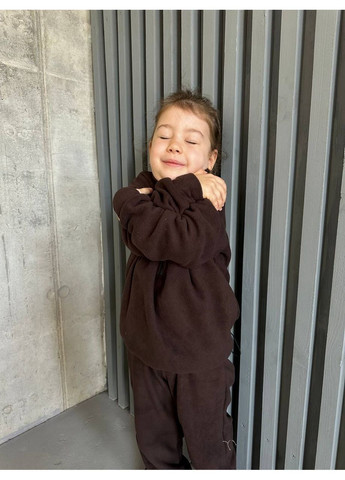 Коричневий зимній новинка 🔥 термо костюми для дітей та всієї родини брючний queensleep_7km 077 P