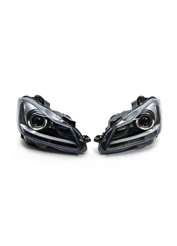 Передня оптика LED (2011-2015, 2 шт) для Mercedes C-class W204 рр Автосвіт (389579423)