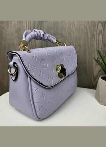 Мини сумочка клатч с тиснением из экокожи на молнии фиолетовая (sku_1230Ф) No Brand (330576274)