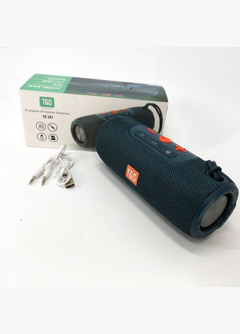 Портативная колонка Bluetooth TG341 со шнурком, Беспроводная колонка портативная мощная. Цвет: синий No Brand (359474472)