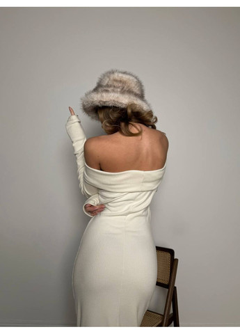 Молочна кежуал сукня N.Family однотонна