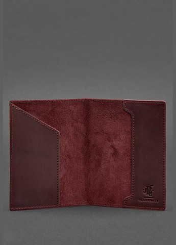 Кожаная обложка для паспорта с австрийским бордовым гербом Crazy Horse (A-027226) BlankNote (329186805)