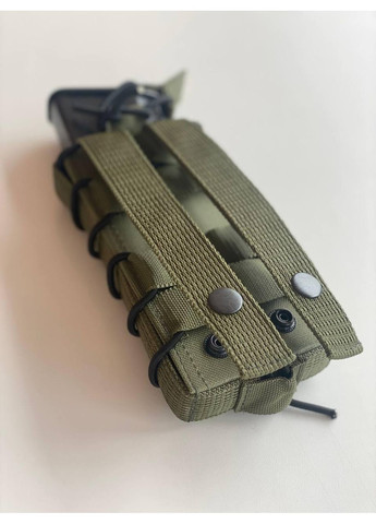 Одинарний штурмовий підсумок для магазинів АК на кнопках(Олива) МОРНИНГ КЕТ (352168828)