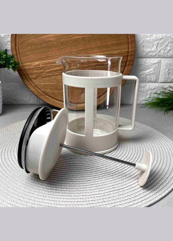 Бежевий заварник френч-прес 800 мл для чаю та кави Fresh Ardesto (304771087)