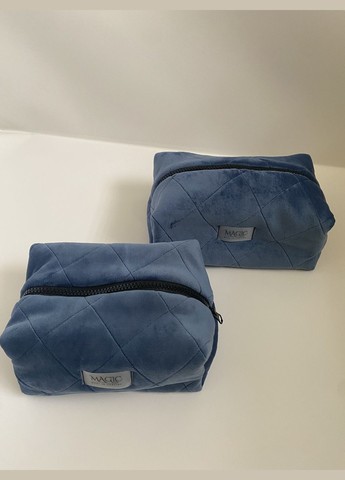 Косметичка велюровая цвета джинс синий Magic (329999113)