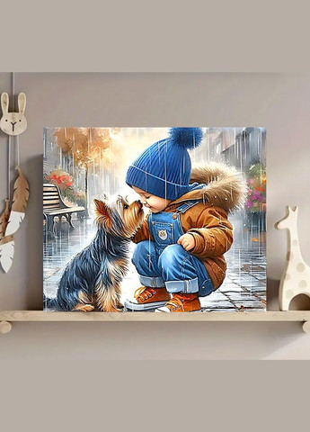 Набор алмазной мозаики НА подрамнике АЛМР-237 "Будем друзьями", 40*50см АлМазка (317298175)