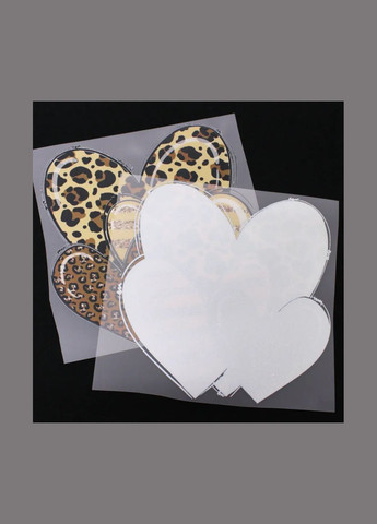 Термоналіпка "Леопардові серця" (866) No Brand (335812154)