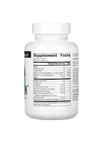 ТТеломір захист ДНК Source NaturalsTelomeron 60 таб Source Naturals (359473408)