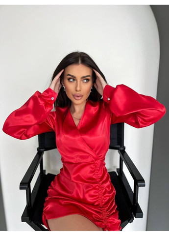 Червона святковий, вечірня, кежуал жіноча сукня святкова Style Point однотонна