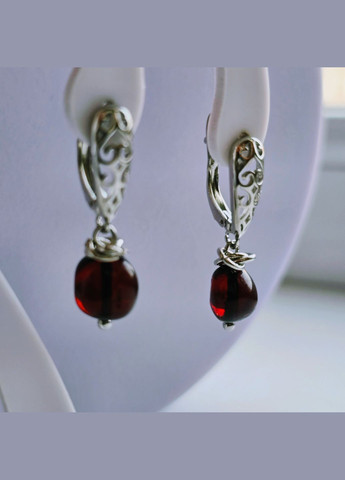 Сережки 3310 з натурального бурштину MINOV (336184023)