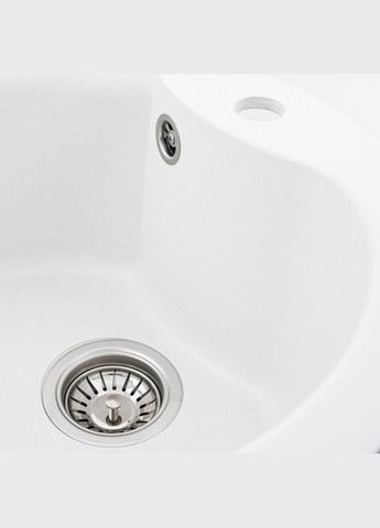 Гранитная мойка для кухни TURAS 480 матовая Белая Valeso (358059734)