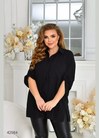 Черная повседневный рубашка Liton