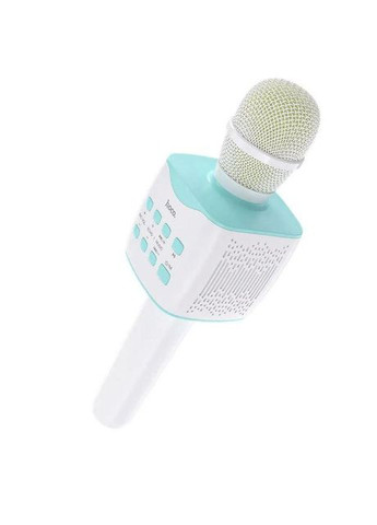 Бездротовий караоке мікрофон "Cantando" 1200mAh, BT V5.0, 5W (білий з блакитним) Hoco BK5 (315041021)