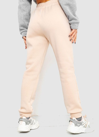 Спорт штани жіночі на флісі, колір світло-бежевий, Ager (272107636)