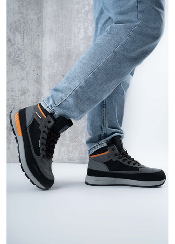 Серые зимние ботинки мужские where uweare wuw1911-grey серые 346781 Where Uwear