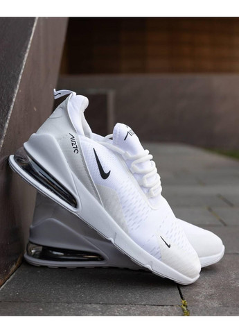 Білі Осінні кросівки чоловічі nike air max 270 white v2 найк аір макс 270 No Brand