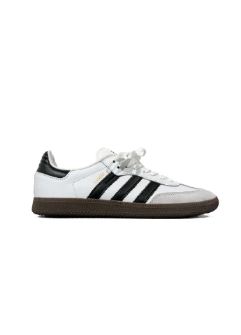 Белые летние кроссовки adidas samba og black/white адидас самба No Brand