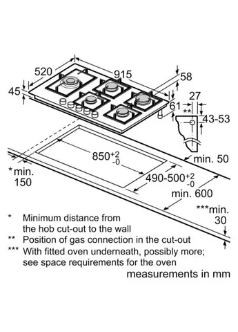 Варильна поверхня Bosch PRS9A6H40 (400295204)