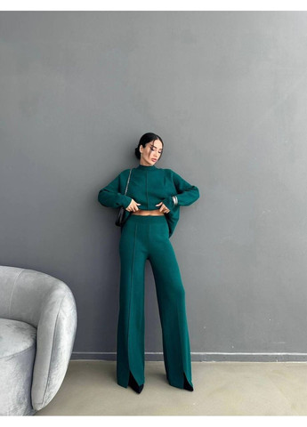 Стильный женский брючный костюм из машинной вязки Турция ЗАМЕР В ОПИСАНИИ DK/DL Мода без кордонів (370682772)