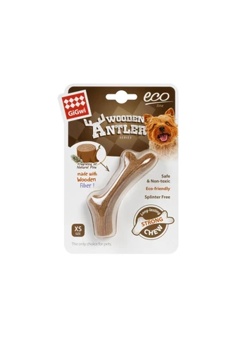 Игрушка для собак Рог жевательный GiGwi Wooden Antler, дерево, полимер WAUDOG (368564555)