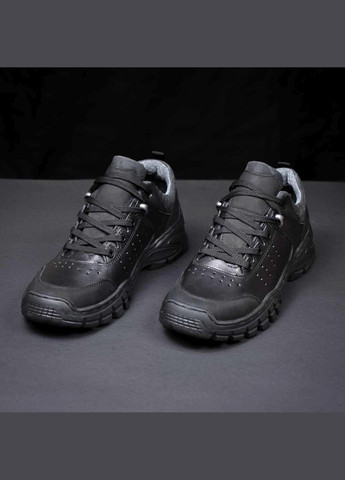 Летние Тактические Кроссовки. 36-49р Черные. Гидрофобная натуральная кожа! DSLM-1033 No Brand (289384618)