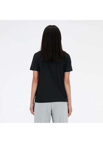 Женская черная футболка Small Logo 50 (XL) (WT41509BK) New Balance WT41509 - (392603748)
