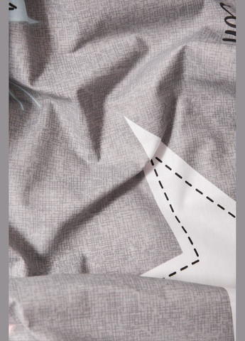 Комплект постельного белья Бязь Gold Люкс евро 200х220 наволочки 2х50х70 (MS-820003021) Moon&Star Gray Stars (288043761)