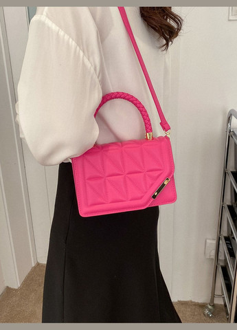 Жіноча сумка 8032 крос-боді рожева No Brand (303322999)