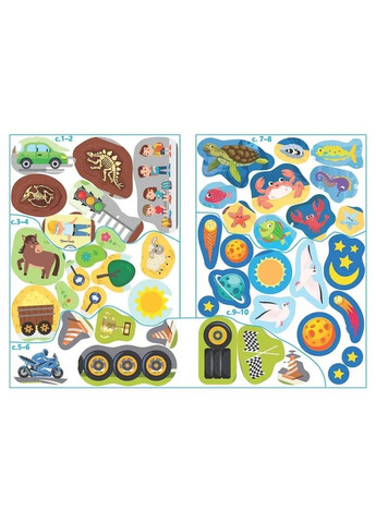 Машины. Раскраска с наклейками Талант (370062057)