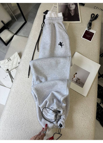 Жіночі спортивні штани з флісом та еластичним поясом MonCher (369740463)