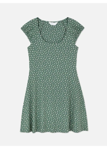 Зелена сукня літо,зелений в візерунки, Primark