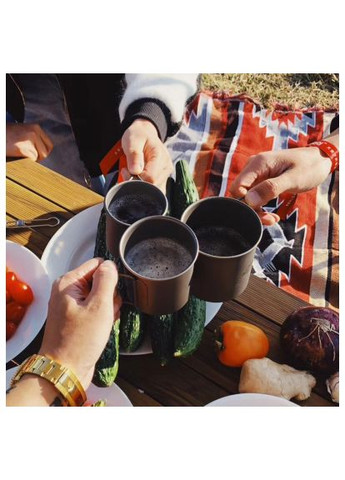 Чашка туристическая NH20CJ005 титановая с ручкой 300 мл (6927595745779) Naturehike NH20CJ005 титанова з ручкою 300 мл (370021425)