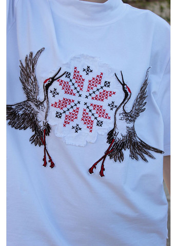 Футболка унисекс с вышивкой "Аисты" Gridzhuk.brand (330982668)