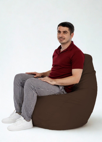 Крісло-мішок Груша Oxford M (115x75 см) Водовідштовхуючий Коричневий MrBean Груша M (370676405)