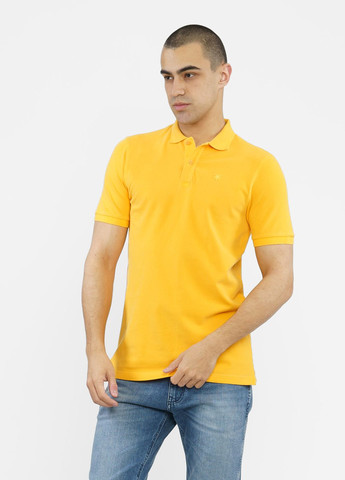 Желтая футболка-поло для мужчин Manuel Ritz