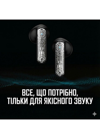 Беспроводные игровые наушники T1 TWS Bluetooth 5.3 с микрофоном, кейсом, черные Onikuma (373039029)