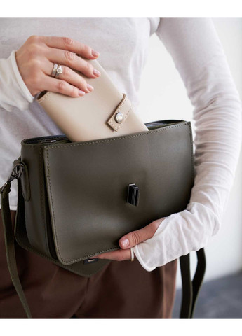 Женская сумочка Регина оливковая экокожа для повседневного использования сумка через плечо ProDobro (367267234)