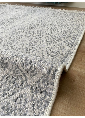 Бавовняний плетений двосторонній килим Shana 01 Arty 120Х180 см Сірій No Brand (371739177)