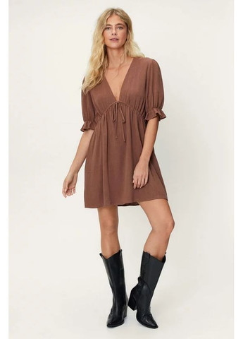 Коричневое платье весенне-летнее Nasty Gal