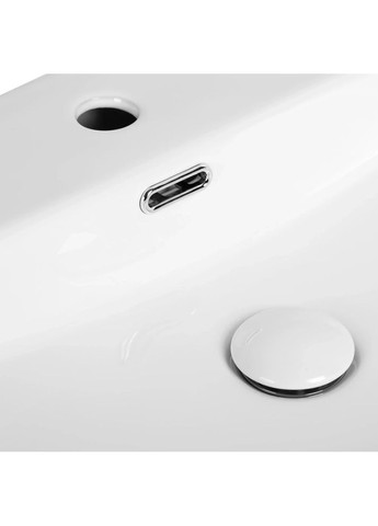 Умывальник накладной керамический Premium Quadro-0201 с переливом 500x420x120mm (MP6478) Mixxus (315337050)