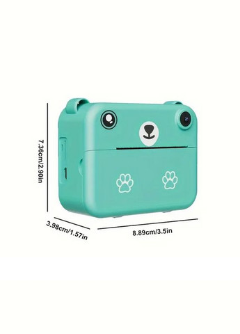 Цифровий дитячий фотоапарат Ведмедик для миттєвого друку та запису відео SDV890 No Brand (325701645)